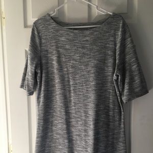 Light sweatshirt material knee length dress